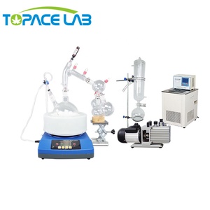 Enfriador de agua a escala de laboratorio listo para enviar, buena función, refrigerado por agua para destilación de trayectoria corta, bomba de nueva condición, núcleo de Motor de 220V - Product Image 6