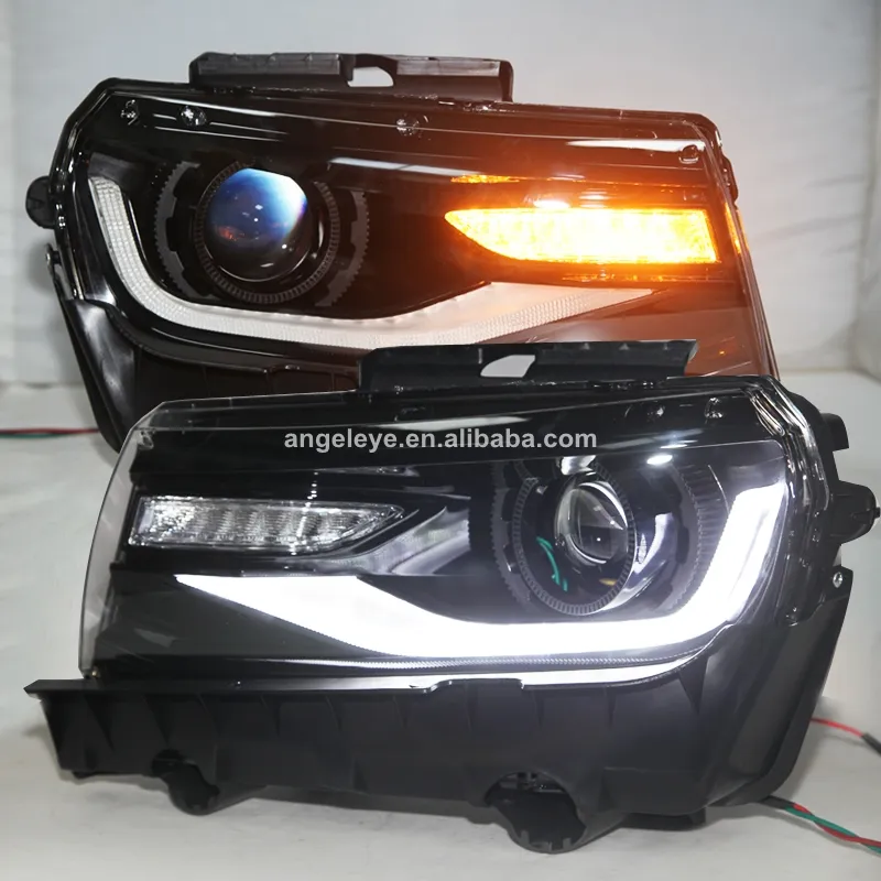 Для Chevrolet Camaro светодиодная фара 2013-2015 LED подвижный светодиод YZ