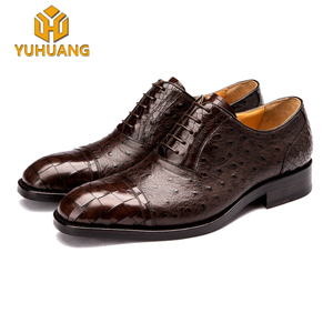 Zapato de Avestruz Original Completo para Hombre LAB-ZA060314 Azul –  CaballoBronco.com