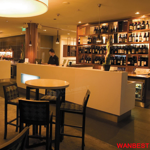 Modern Marble Top Wood <strong>Small</strong> Home Restaurant Nightclub Wine Bar Counter <strong>Drinking</strong> <strong>Table</strong> - Product Image 6