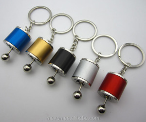Xe 6 Tốc Độ Hộp Số Bánh Thay Đổi Lever Shift Bar <span class=keywords><strong>Arm</strong></span> Racing Điều Chỉnh Mô Hình Keychain Keyring Key Chain Vòng Fob - Product Image 2
