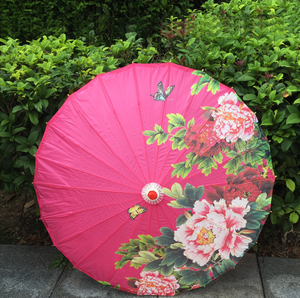 Regendicht Handgemaakte Patio + Paraplu + Chinese Geolied Papier Parasol - Product Image 2