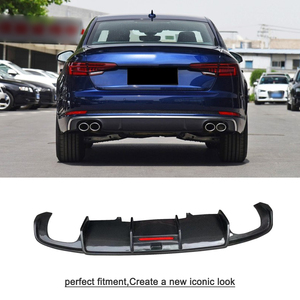 Lame de pare-choc arrière en Fiber de carbone, accessoire de voiture, <span class=keywords><strong>Audi</strong></span> <span class=keywords><strong>A4</strong></span> B9 <span class=keywords><strong>SLINE</strong></span> S4, 2017, 2018, <span class=keywords><strong>2019</strong></span> - Product Image 3
