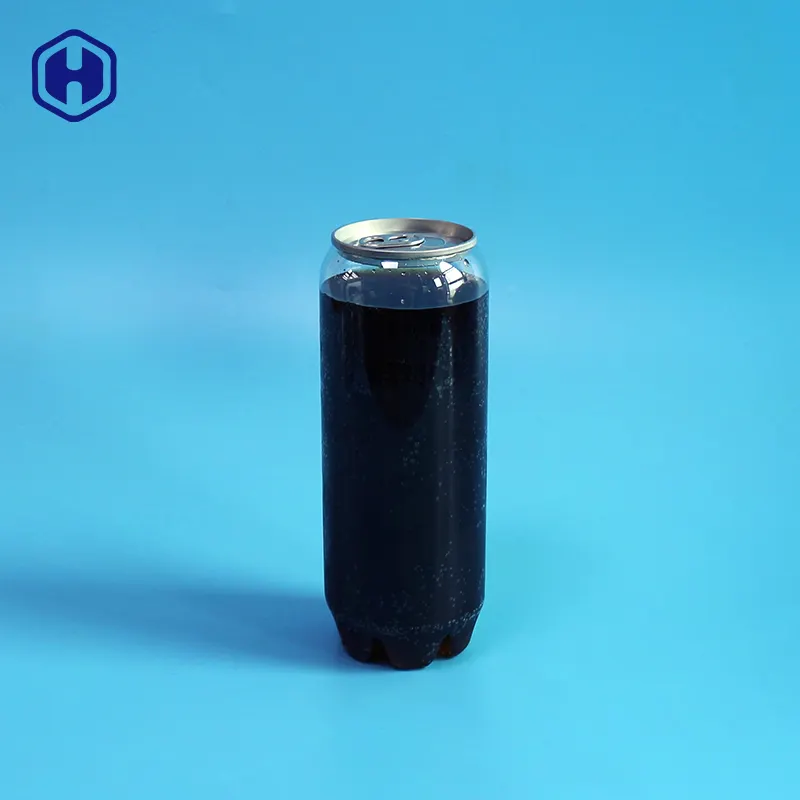 炭酸ソーダ水コールドシールSOT蓋透明透明PETプラスチック500mlソフトドリンク飲料缶