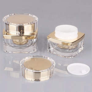 5G 10G <span class=keywords><strong>15G</strong></span> 20G 30G 50G Vuông Nhựa Acrylic Container Hộp <span class=keywords><strong>Jar</strong></span> Cho Trang Điểm Mắt Bóng Móng Tay Bột Đóng Gói - Product Image 2