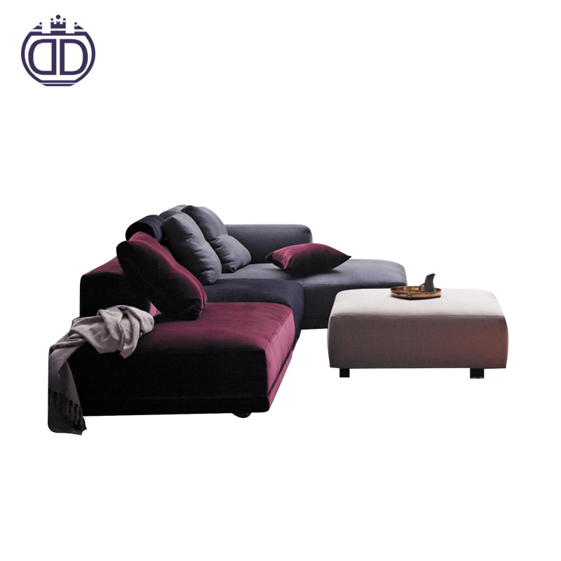 2017 Venta caliente muebles sofá esquina sofá clásico Chesterfield Acero inoxidable sofá moderno conjunto