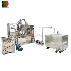 SZG KRSW granulo sale glass lining double cone rotary vacuum drum dryer machine