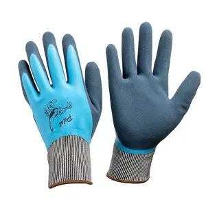 sandy latex dip nylon work gloves for winter