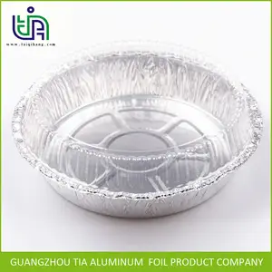 Fda утвержденных экологически чистых 8011 круглая алюминиевая фольга контейнер с крышкой для Дубай еда