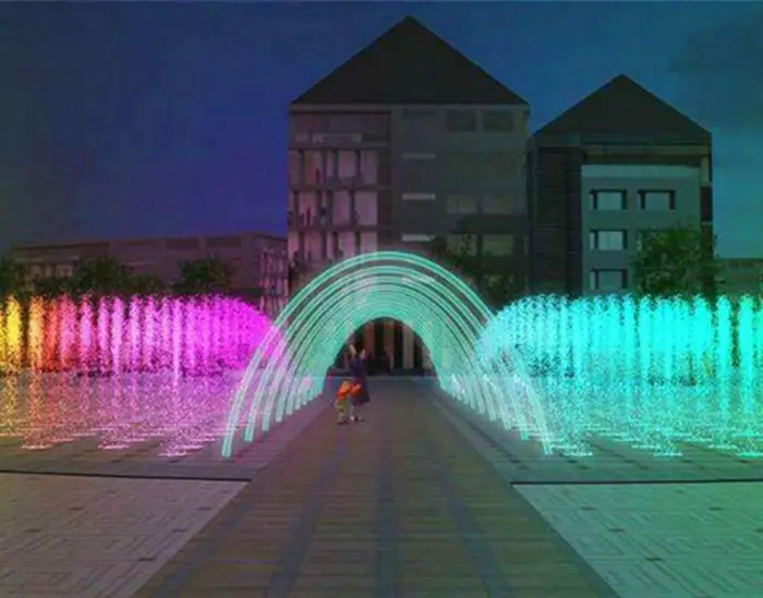 Outdoor dekorative jump jet wasser brunnen große wasser brunnen projekt