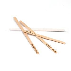 Barra agitadora de <span class=keywords><strong>café</strong></span> de abedul personalizada de alta calidad, palitos de madera biodegradables ecológicos para té para máquina de embalaje de Bambú - Product Image 2