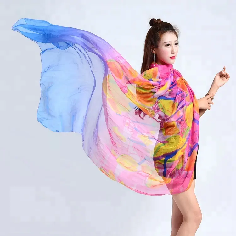 wholesale plain dyeing style comfortable silk feeling summer shawls scarf