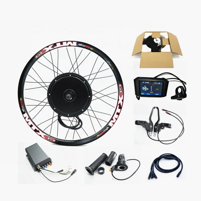Adjustable current controller wheel hub motor 3000W e-bike accessories with TFT LCD