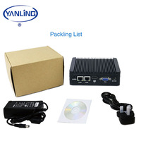 Bajo costo IBOX-501 N3 sin ventilador nano barebone mini pc para BSD libre pantalla dual