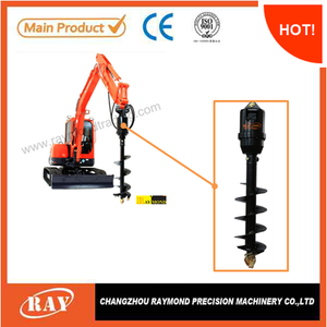 haute efficacité hydraulique post hole borer tarière tarière pour excavators utilisé - Product Image 4