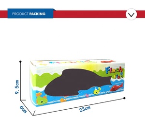 Peixe de natação operado a bateria de brinquedo de plástico com música leve, melhor venda - Product Image 6