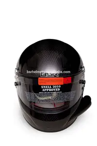 De carbono capacete Full Face com tubo lateral para corridas de F1 SNELL SA 2010 padrão