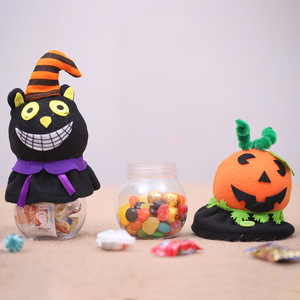 Barattolo Trasparente per Caramelle di Halloween, Scatola Regalo per Bambini a Forma di Zucca e Gatto Nero, Vendita all'Ingrosso - Product Image 5