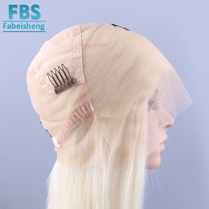 便宜的犹太假发为白人妇女，水波灰色人发假发未加工, 印度妇女头发假发颜色 bodyr 波全金发 - Product Image 3