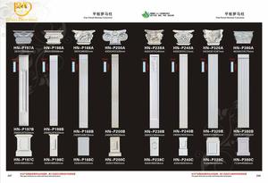 Bán Cột Phẳng Polyurethane Cột La Mã Màu Trắng Và Vàng - Product Image 4