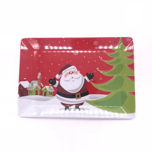<span class=keywords><strong>Platos</strong></span> <span class=keywords><strong>de</strong></span> Navidad Reutilizables <span class=keywords><strong>de</strong></span> <span class=keywords><strong>Melamina</strong></span> con Diseño Bonito para Niños - Product Image 4