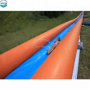 दुनिया के सबसे लंबे समय तक waterslide बिक्री के लिए Inflatable पानी स्लाइड 1000 फुट पर्ची n स्लाइड inflatable स्लाइड शहर फैक्टरी कीमत