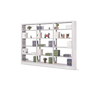 Volwassen Europeanstyle 5 plank ijzeren turn boekenkast muur met handvat book case