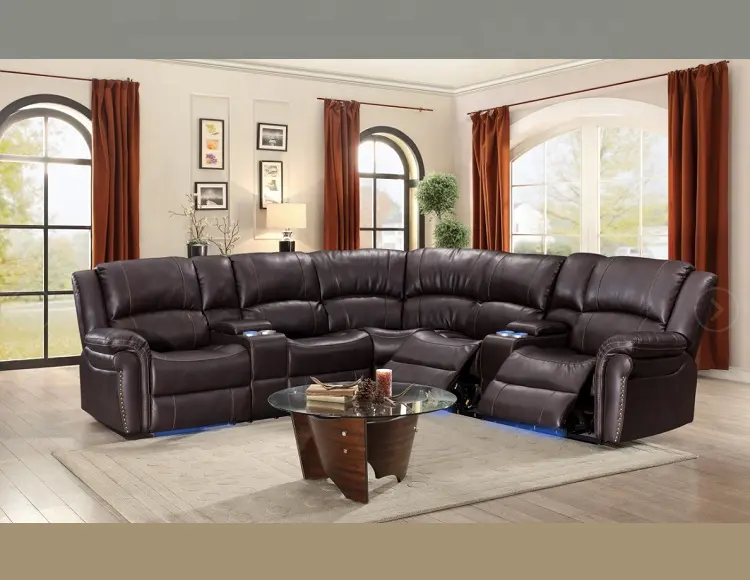 Conjunto de sofá moderno extensível europeu, para sala de estar, móveis para casa