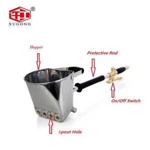 Trémie de pulvérisation de ciment pour <span class=keywords><strong>pistolet</strong></span> de peinture murale <span class=keywords><strong>à</strong></span> jet, <span class=keywords><strong>pistolet</strong></span> de pulvérisation de <span class=keywords><strong>mortier</strong></span> de ciment - Product Image 2