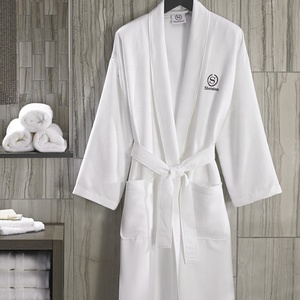 De lujo de microfibra de felpa de lana Albornoz de Spa traje de baño de las mujeres - Product Image 4