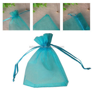 Pochette en <span class=keywords><strong>organza</strong></span> personnalisée bon marché, sac à cordon en maille transparente en <span class=keywords><strong>organza</strong></span>, sac à bonbons pour bijoux - Product Image 2