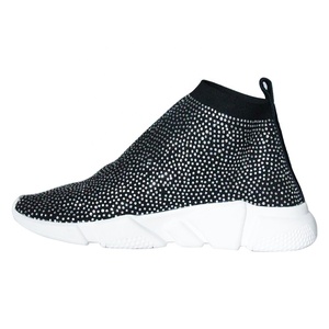 2023 Popular zapatos hechos a mano de cristal Bling velocidad de calcetín de zapatillas de deporte de las mujeres - Product Image 5