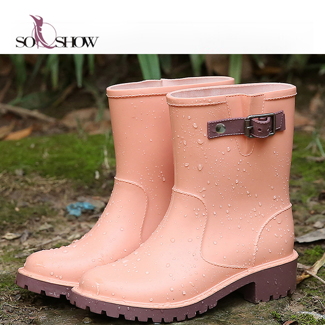 ПВХ резиновые сапоги высокого качества, модные, меняющие цвет Сапоги