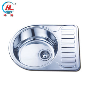 In acciaio inox 304/201 grembiule anteriore asil lavello migliore vendita singola ciotola rotonda lavello - Product Image 2