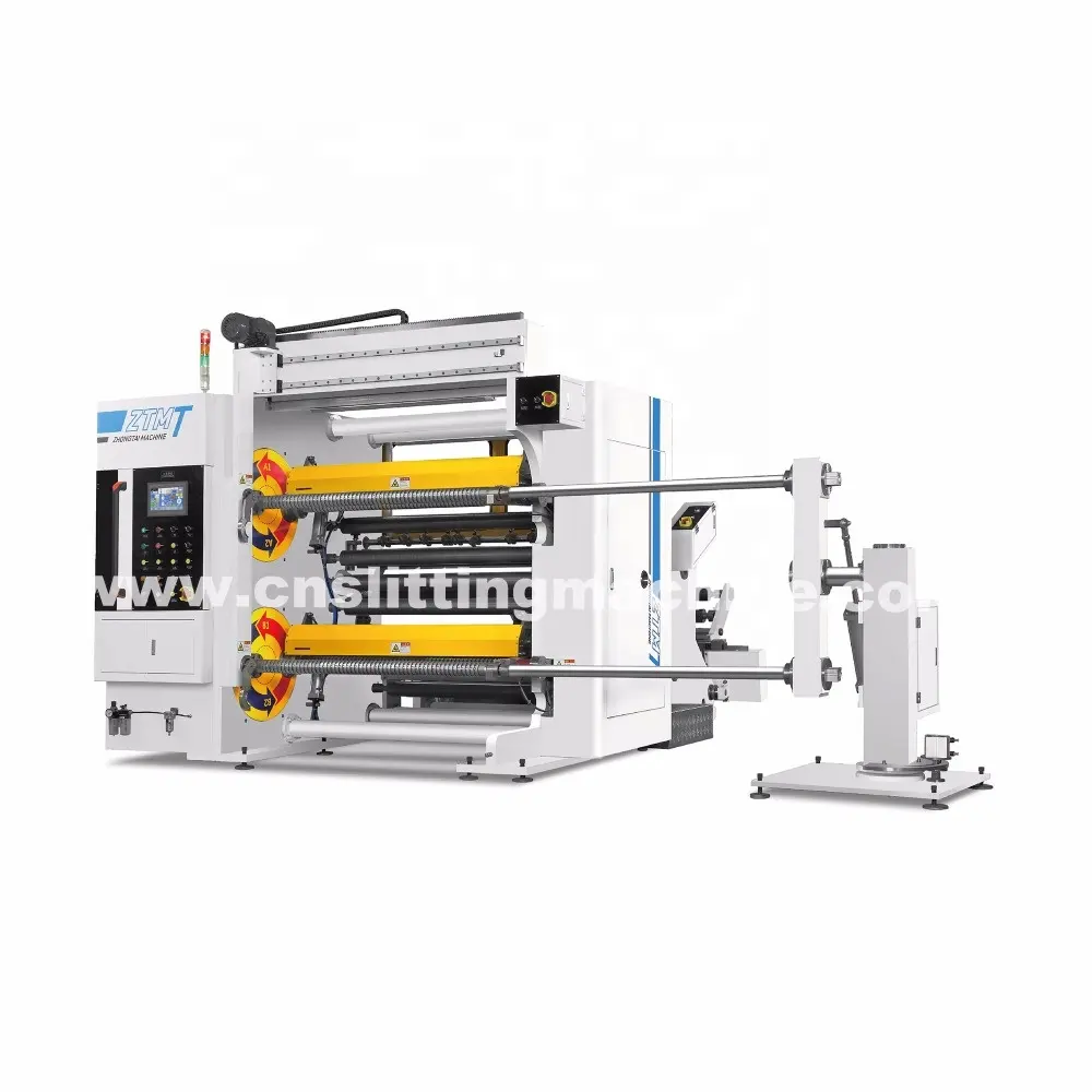 Cortar e Rebobinar Máquina para a Folha De Alumínio Automático de Alta Produtividade Do Produto Quente 2019 Eixos 4 Shaftless Auto Loader CE