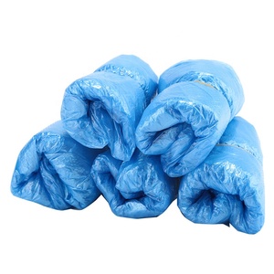 50쌍 신발 커버 일회용 두꺼운 CPE 방수 방진 PE 플라스틱 부츠 신발 커버 - Product Image 2