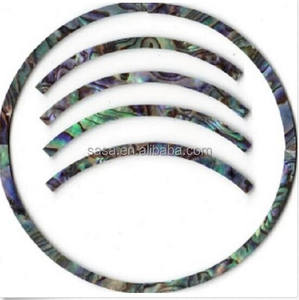 Rosette de sonorisation <span class=keywords><strong>pour</strong></span> <span class=keywords><strong>guitare</strong></span> acoustique ABALONE, incrustation <span class=keywords><strong>pour</strong></span> trou de son, neuve - Product Image 3
