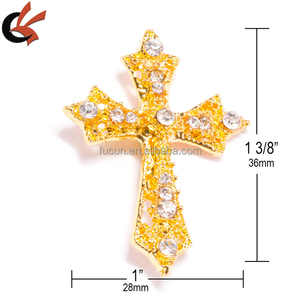 Hebilla cruzada de diamantes de imitación a precio de fábrica, venta al por mayor - Product Image 4