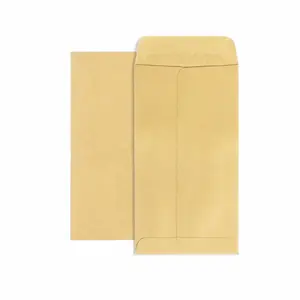 Brown Expanded Small Kraft Paper Seal Water Glue Envelope