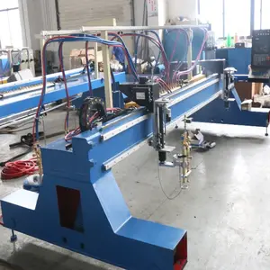 भारी उद्योग गैन्ट्री सीएनसी प्लाज्मा काटने की मशीन सीएनसी प्लाज्मा कटर 4x10m