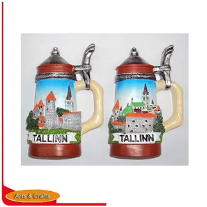 Tallinn tourist of cup shape magnet