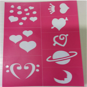 Kit Stencil Seni Gambar Tato dengan Glitter Wajah dan Lem Tubuh, untuk Anak-anak, Remaja, dan Dewasa, Kit Tato Temporer - Product Image 2