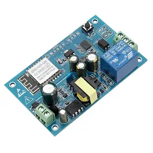 SCM Papan Modul Kit Kompatibel & DIY-AC 220V ESP8266 Modul Relai WIFI IOT Ponsel Rumah Pintar APP Sakelar Pengendali Jarak Jauh