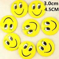 Cartoon Smiley Face Iron Button Badges Printing Logo Round Shape Tin badges