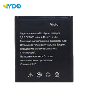 Batterie Rechargeable Li-ion 2000 V OEM, 2000mah, pour Explay <span class=keywords><strong>Vision</strong></span>, téléphone portable Standard, 3.7 Gb/t18287, vente en gros