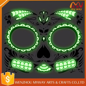 Hohe qualität modische partei heißer glow in <span class=keywords><strong>the</strong></span> dark körper tattoo aufkleber - Product Image 5