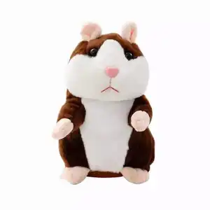 OEM 사용자 정의 햄스터 말하는 장난감 쥐 봉제 장난감 귀여운 동물원 햄스터 어린이를위한 박제 동물 봉제 완구