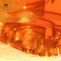 Rideau en maille métallique décoratif pour hôtel, restaurant, séparateur d'espace