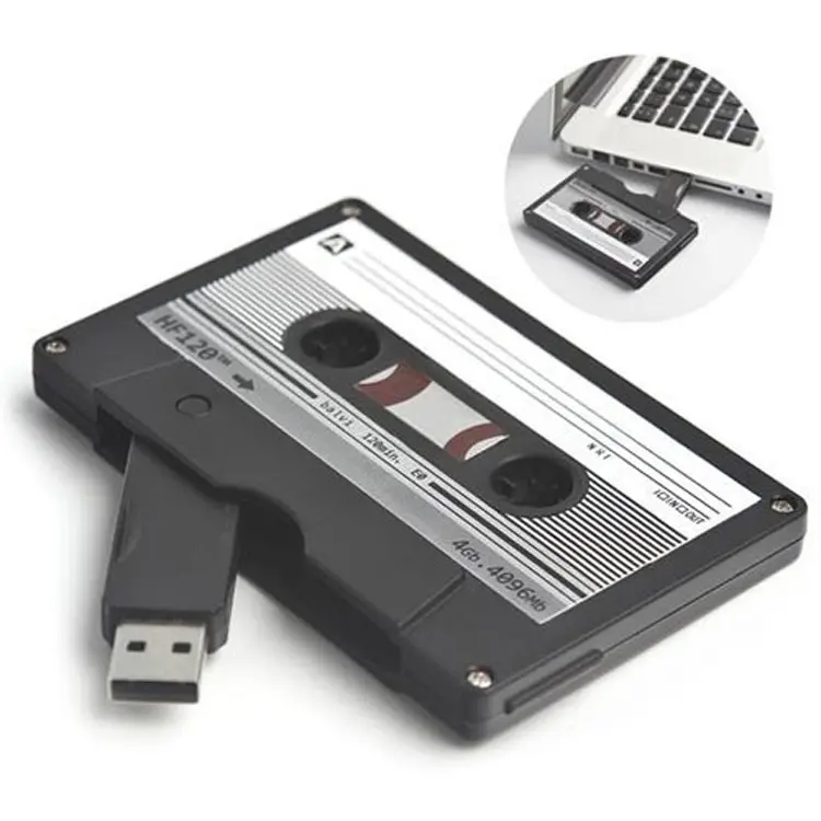 Aangepaste Goedkope Cassette Tape Usb Flash Drive Memoria Stick Pendrive Custom Logo Usb 16Gb 32Gb 64Gb 128Gb Cassette Usb Stick