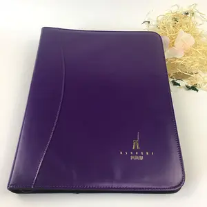 Customized logo certificate holder/genuine leather certificate folder/pu leather certificate portfolio